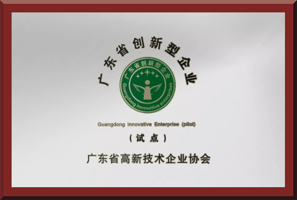 06、广东省创新型试点企业证书